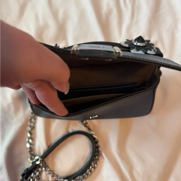 Fendi Black/Navy Leather Double Micro Baguette Crossbody - Picture 5 of 5